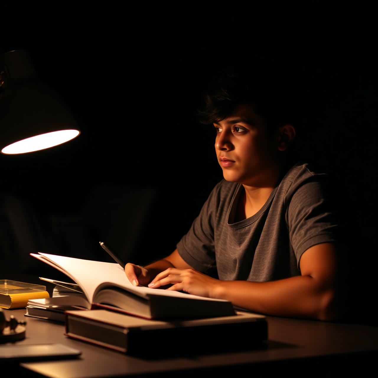 Aluno estudando para concurso